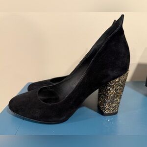 Tracey Reese Black Suede Pumps